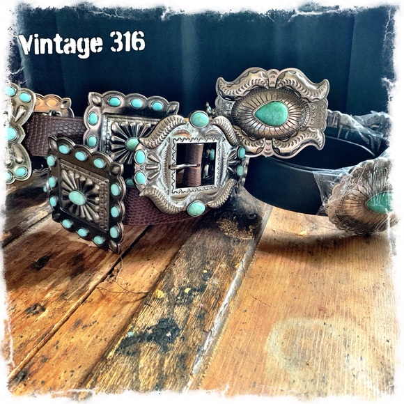 LAST ONE ~ Turquoise Concho Belt - Picture 5 of 5